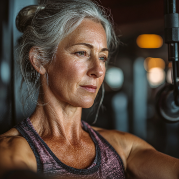 Група людей старшого віку під час тренування